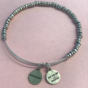 Alex and Ani silver bead bracelet